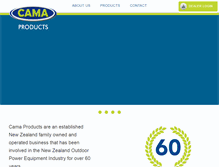 Tablet Screenshot of camaproducts.co.nz